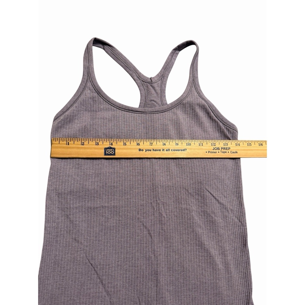 Lululemon Ebb To Street Tank Women's Size 8 Purple Ribbed Seamless #J7-1 - Picture 5 of 7